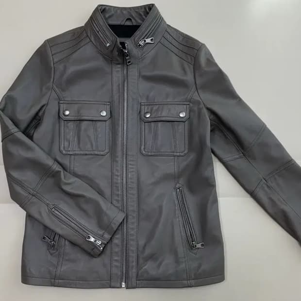 GABBA 양가죽 자켓 그레이 100(77)