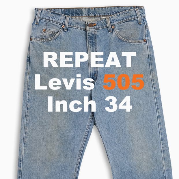 리바이스 505 오렌지탭 연청 90s USA 34인치 OR50536180