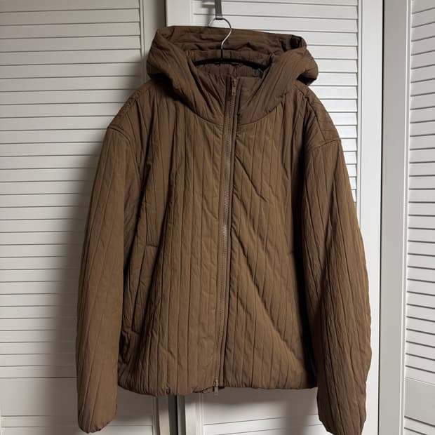 25FW TNGT 경량 패딩 브라운 오버핏 100