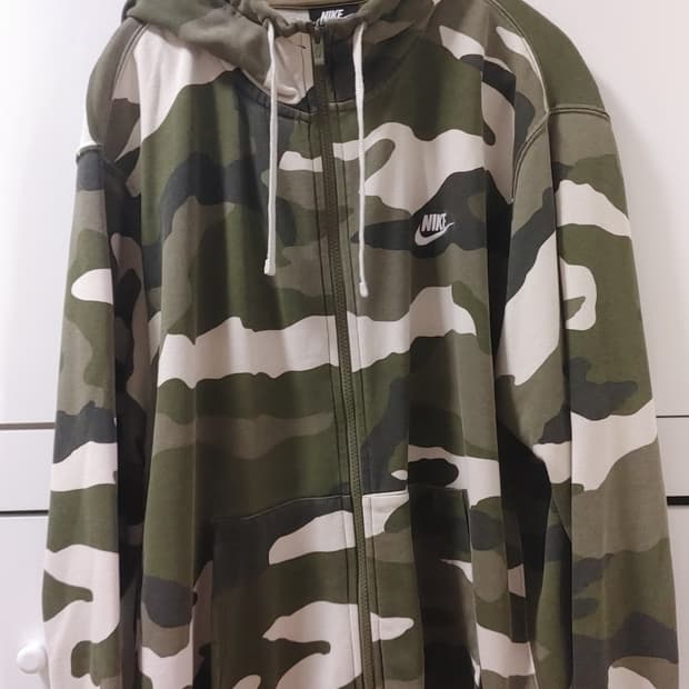 나이키 카모 후드집업 XXL