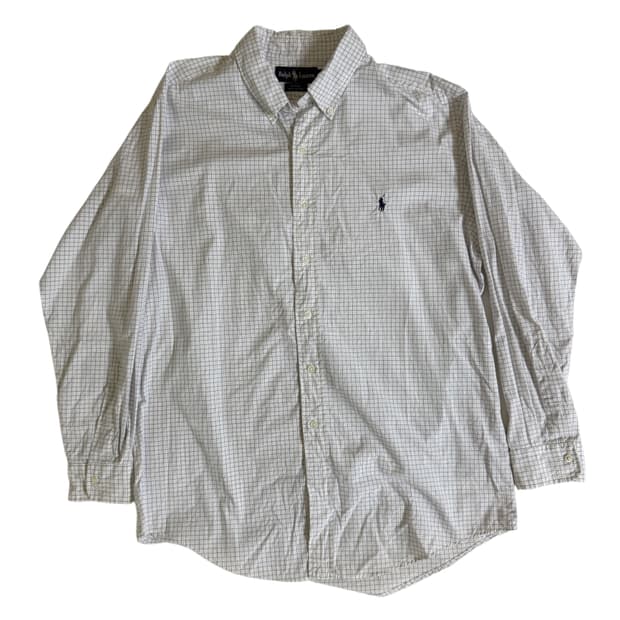 폴로 랄프로렌 체크 긴팔 셔츠 XL