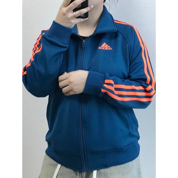 아디다스 기모 트레이닝 집업 S