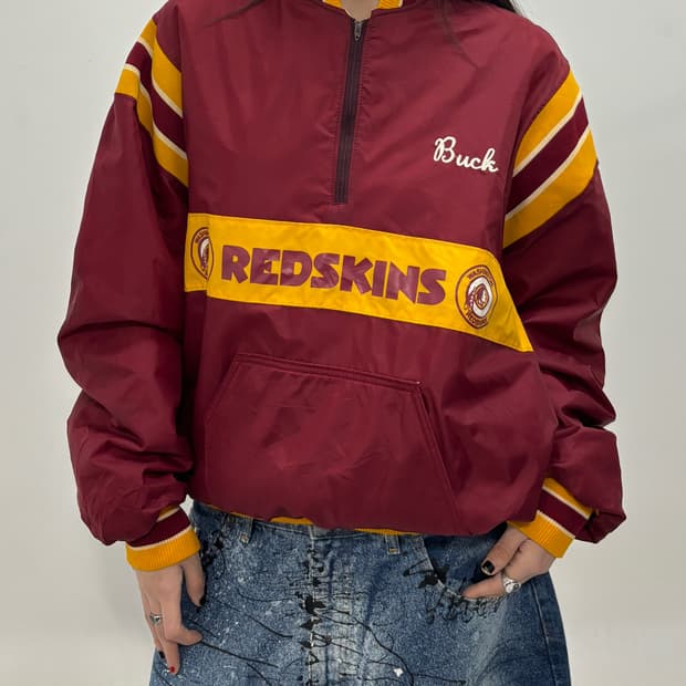 00s 올트스쿨 와인&옐로우 스타디움 반집업아노랏 엑라