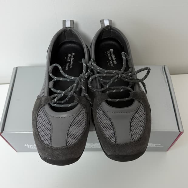 락피쉬웨더웨어 니콜 레이스업 스니커즈 (그레이, 245)