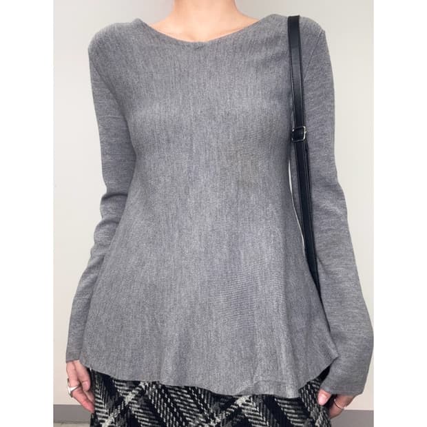 빈티지 그레이 니트