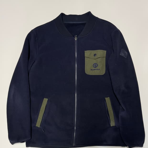 빈폴 아웃도어 플리스 기모 집업 자켓 L 네이비