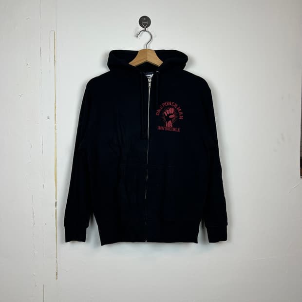 JPN 원펀맨 프린팅 후드집업 M