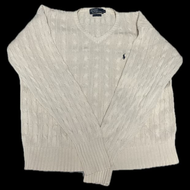 폴로 아이보리 니트