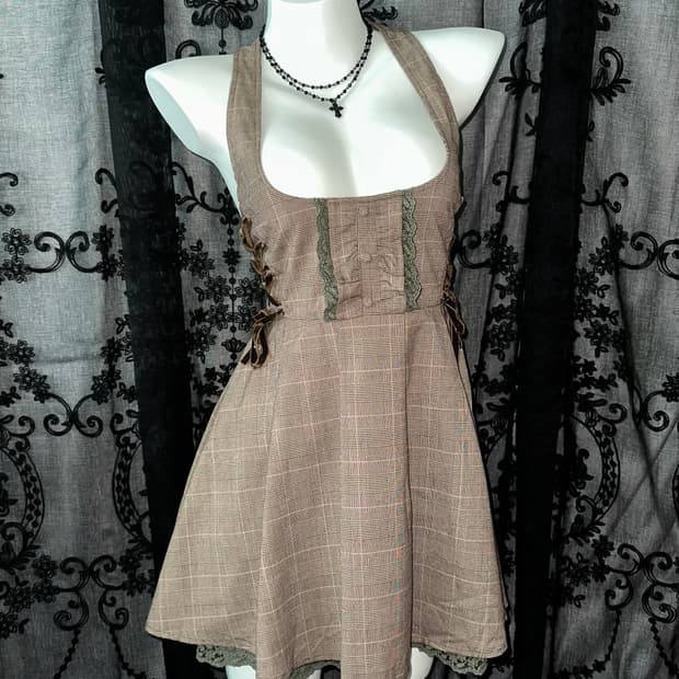Ank Rouge suspenders corset dress