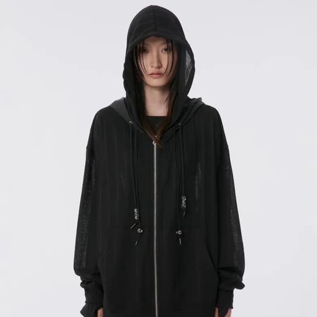 플레어업 Oversized 2-Hooded Zip Up 후드집업 티셔츠