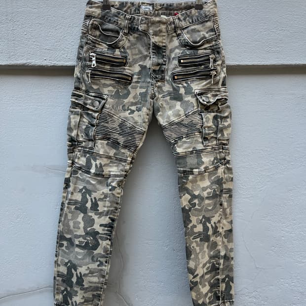 Vintage punk camo pants