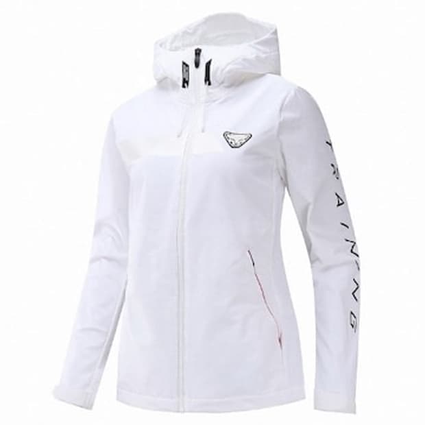 다이나핏 여성 트레이닝 후드 바람막이 화이트 M