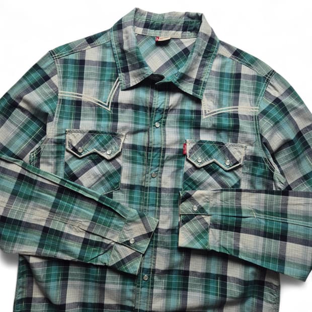 [160] 리바이스 웨스턴 체크셔츠