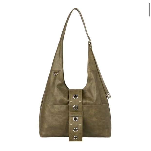 히에타 마샤 올리브그린 숄더백