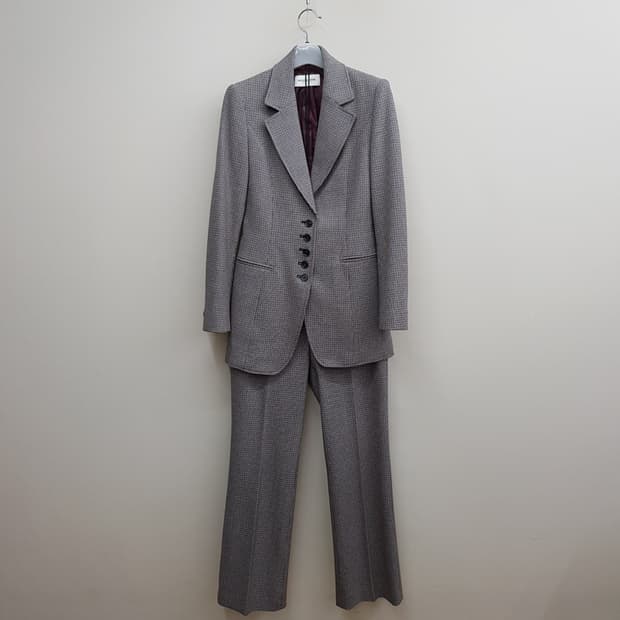 모조에스핀 클래식 체크 자켓  팬츠 셋업  55사이즈