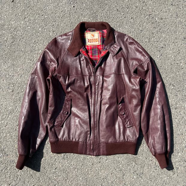 80‘s 바라쿠타 by Van Heusen 레더 G9 해링턴 자켓