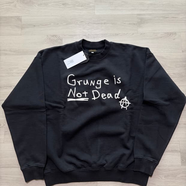 듀테로 90S 그런지 스웻 셔츠 빈티지 블랙 M사이즈 판매