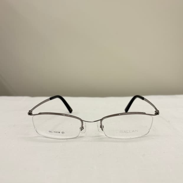 GALLAN 겔랑 실버그레이 반무테 빈티지안경