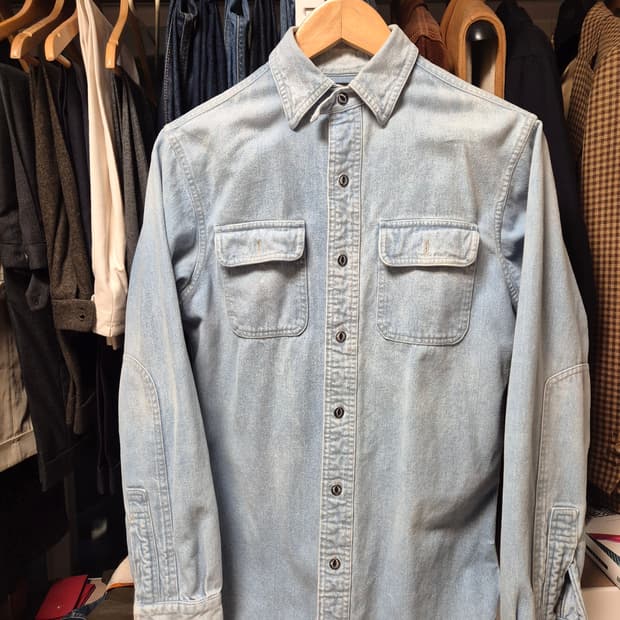 rrl 더블알엘 투포켓 데님 셔츠