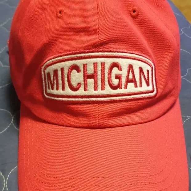 미치간 스탠다드로고 볼캡 레드(머리둘레 58cm)