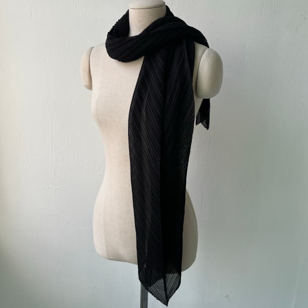 빈티지 플리츠 스카프