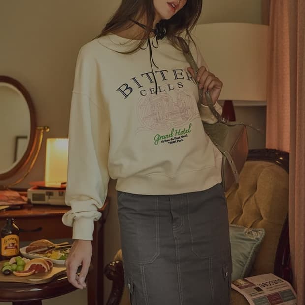 비터셀즈 벨 맨투맨 Free _ 여성