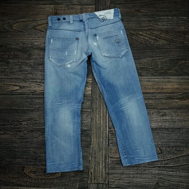 지스타 로우 빈티지 워시드 바이커 데님 팬츠 청바지 M16525