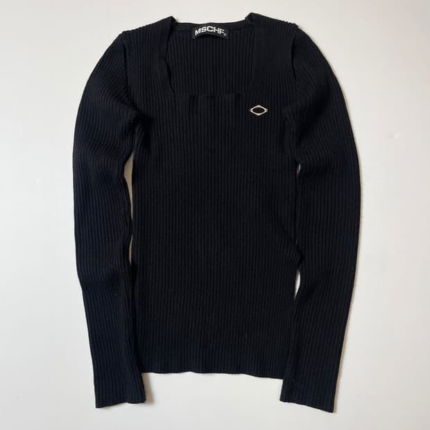 미스치프 MISCHIEF 스퀘어넥 니트탑 PN9539