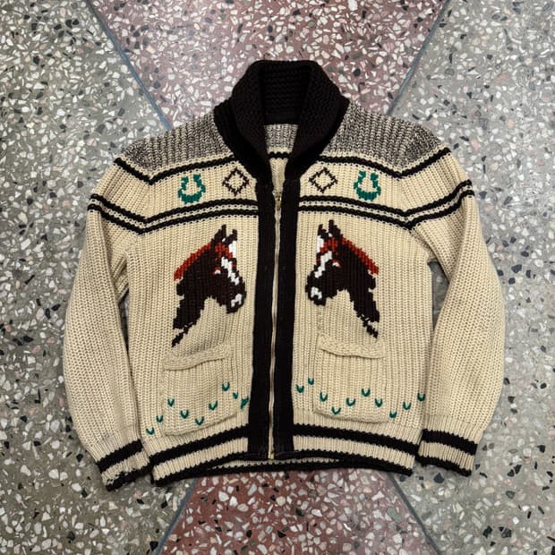 50s 웨스턴 코위찬 가디건 (M)