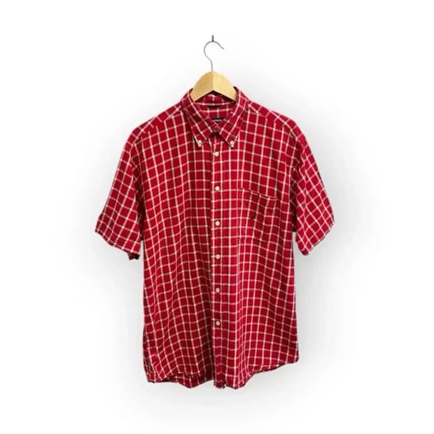 노티카 빈티지 체크 레드 남방 L-XL