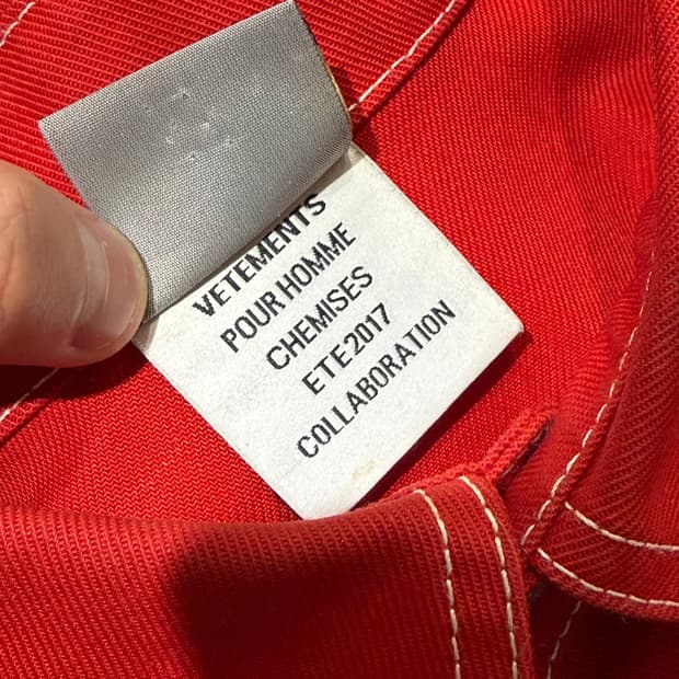 [S] 베트멍 X 칼하트 17SS 워크셔츠 자켓 레드