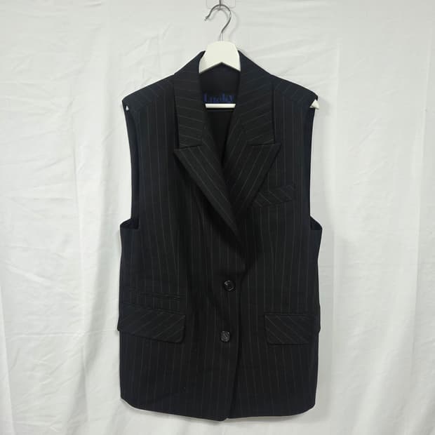 럭키슈에뜨 스트라이프 조끼 베스트 자켓