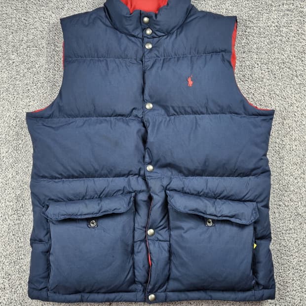 폴로랄프로렌 리버서블 패딩 푸퍼 베스트 ( XL ) / 10464