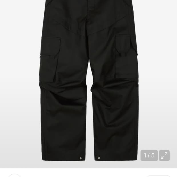 ETCE 23FW 랩터카고팬츠 블랙 m