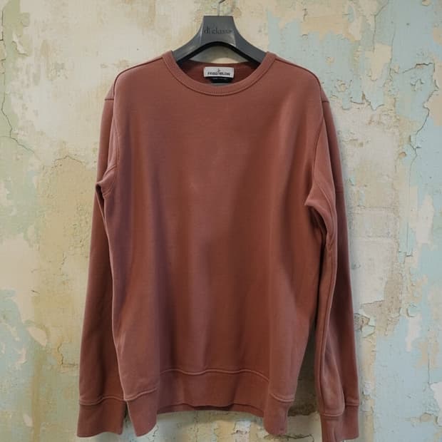 스톤아일랜드 맨투맨 티셔츠 테라코타 L