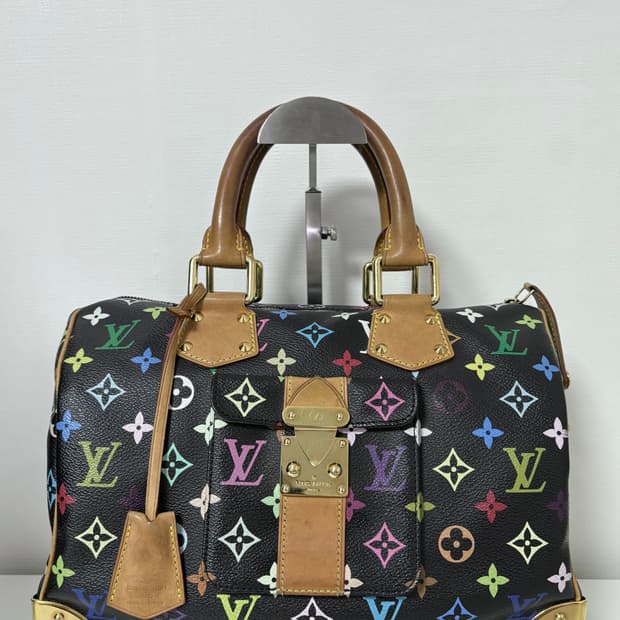 루이비통 멀티컬러 스피디백 블랙