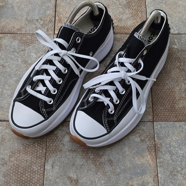 (270)컨버스 런스타 하이크 로우 검흰