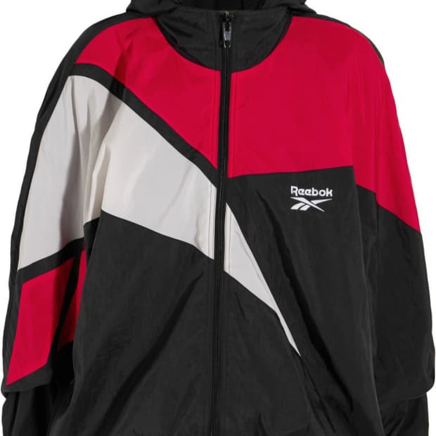 [L] 베트멍 x 리복 트랙 자켓 검빨