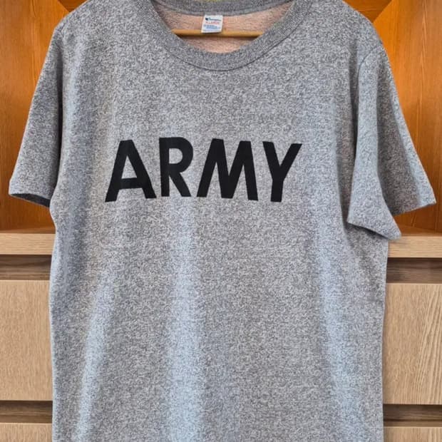 80s Vintage Champion "ARMY" T-Shirt (XL)