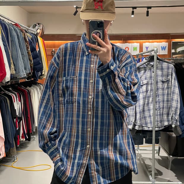 디키즈 체크 셔츠  