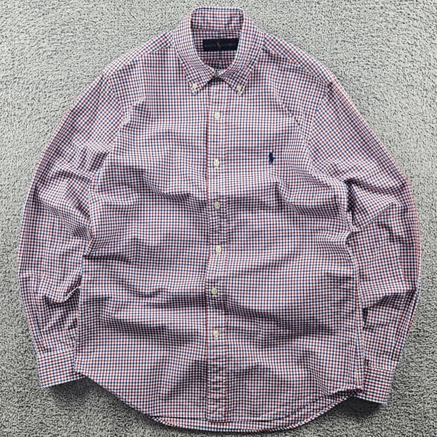 폴로랄프로렌 멀티컬러 깅엄 체크 패턴 셔츠 ( S ) / 11029
