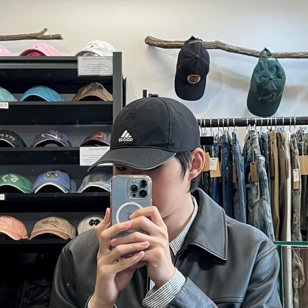 [OS/정품] 아디다스 블랙 남여공용 볼캡모자
