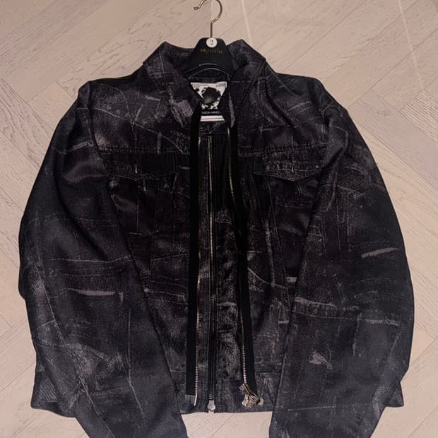 메종미네드 데님 프린팅 자켓