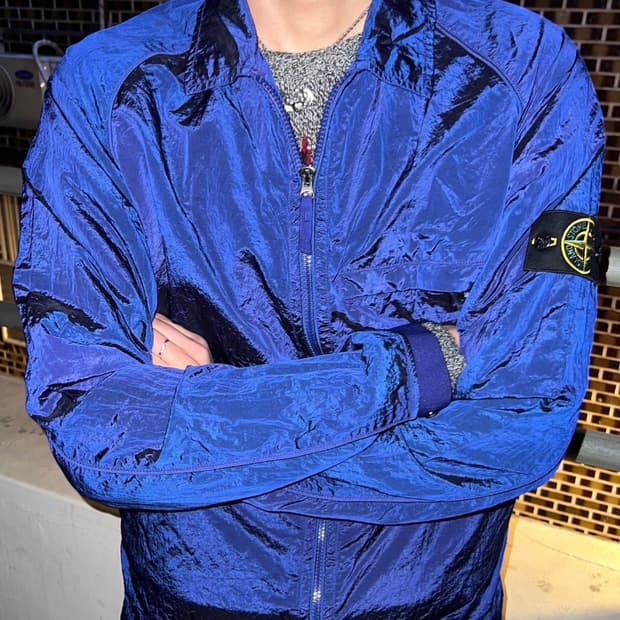 22SS 스톤아일랜드 패커블 나일론메탈 오버셔츠 L