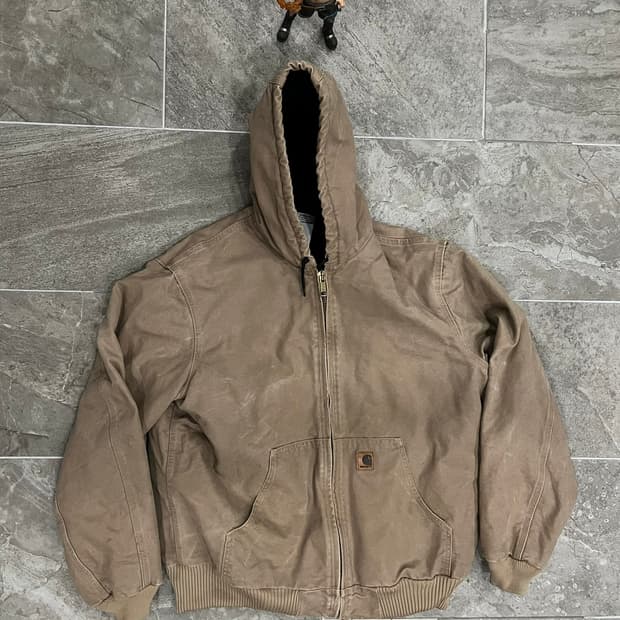 (XL) 칼하트 덕 액티브 후드자켓 J130 DKB 다크브라운