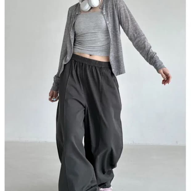 멜팅픽셀 시에스냅가디건 그레이