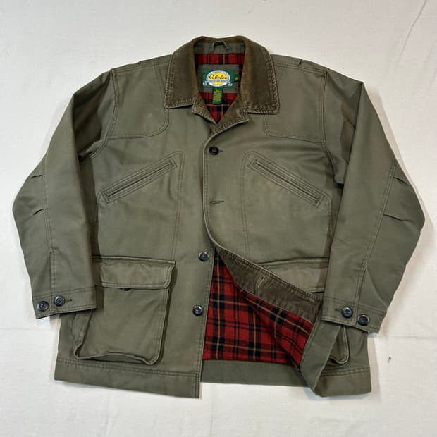 L) CABELAS USA 워크웨어 덕 캔버스 아웃도어 자켓