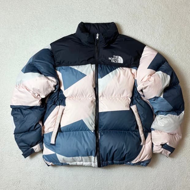 노스페이스 기하학 패턴 눕시 패딩 PN6454