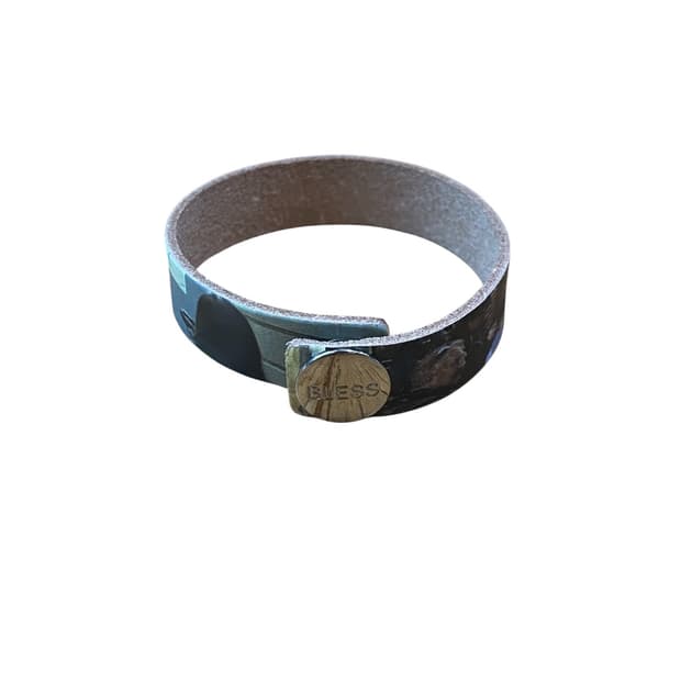[010] Bless Leather Bracelet