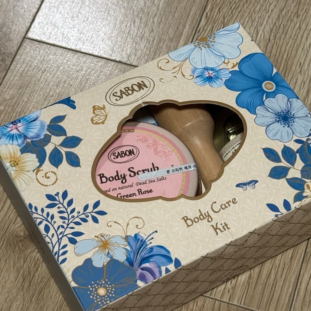 사봉 바디스크럽 듀오세트 새상품 (그린로즈)